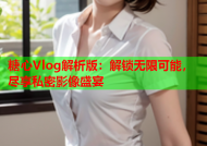 糖心Vlog解析版：解锁无限可能，尽享私密影像盛宴
