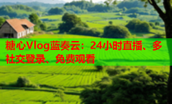 糖心Vlog蓝奏云：24小时直播、多社交登录、免费观看