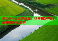 糖心Vlog至尊会员：畅享独家内容与无限创作灵感