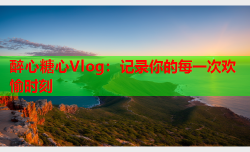 醉心糖心Vlog：记录你的每一次欢愉时刻